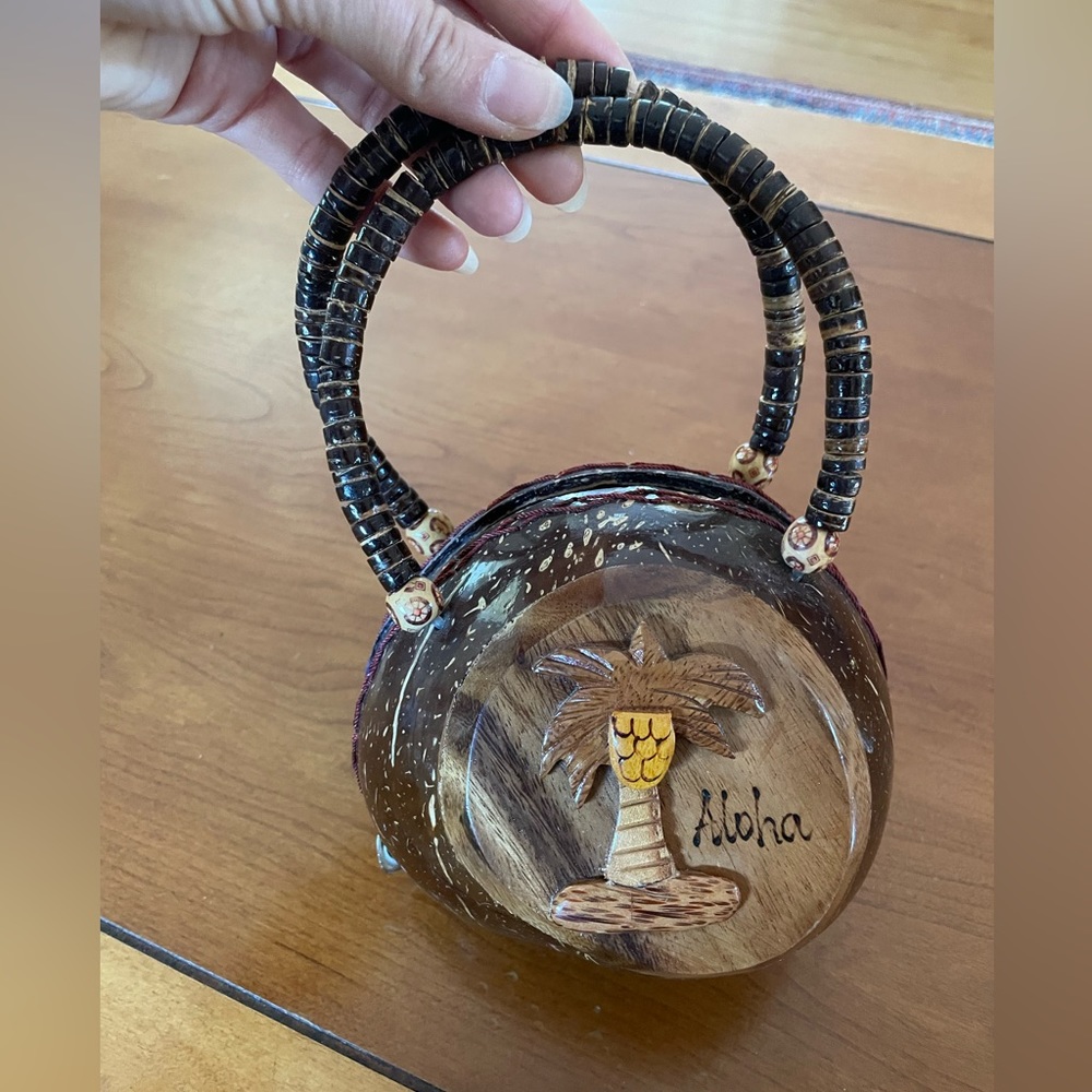 Vintage Coconut Purse from Hawaii